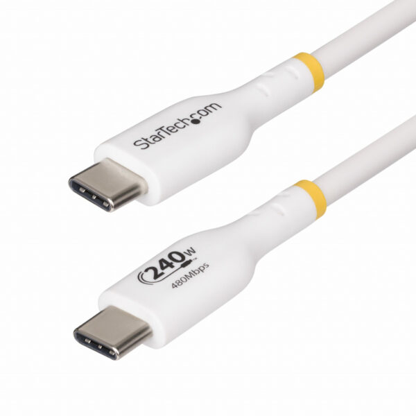 StarTech.com 3m USB-C Laadkabel, Charge & Sync, 240W (5A) PD EPR, USB 2.0, Laptop Type C Laadkabel, USB-IF Gecertificeerd, TPE