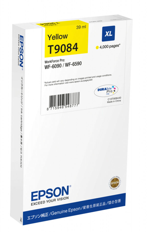 Epson C13T90844N inktcartridge 1 stuk(s) Origineel Hoog (XL) rendement Geel - Afbeelding 2
