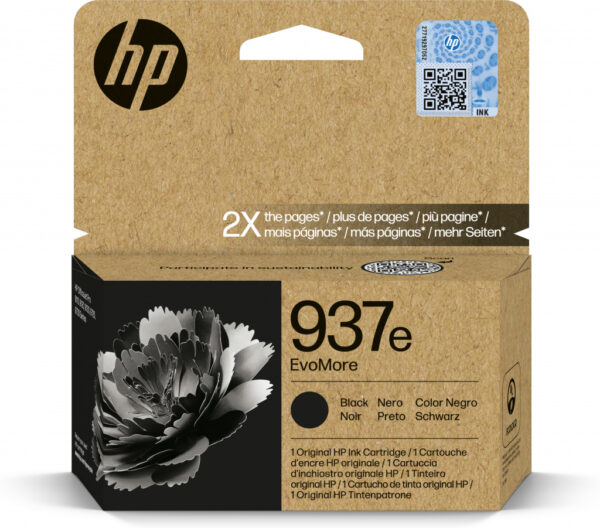 HP 937e EvoMore originele zwarte inktcartridge