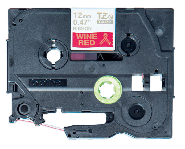 Brother TZE-RW34 labelprinter-tape Goud op rood - Afbeelding 2