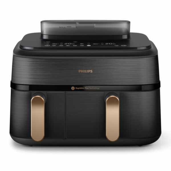 Philips 5000 series NA552/00 friteuse Dubbel 9 l Vrijstaand 2750 W Heteluchtfriteuse Zwart - Afbeelding 4