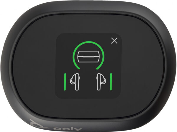 Poly Voyager Free 60+ UC M Carbon Black Earbuds + BT700 USB-C-adapter + oplaadcase met touchscreen - Afbeelding 9