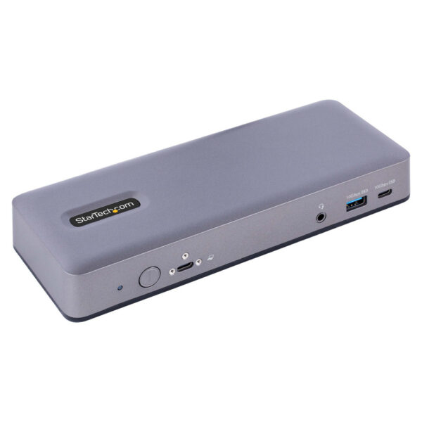 StarTech.com USB-C Docking Station, Multi Monitor USB-C Dock, HDMI/DP/DP Alt-mode, 3x 4K30 / 2x 4K60, 7-Port USB Hub, 60W Power