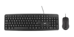 T'nB KBCOMBO1 toetsenbord Inclusief muis Universeel USB QWERTY Engels Zwart