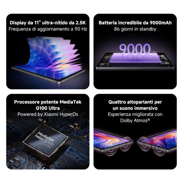 Xiaomi Redmi Pad 2 128 GB 27,9 cm (11") 4 GB Wi-Fi 5 (802.11ac) Grijs - Afbeelding 2