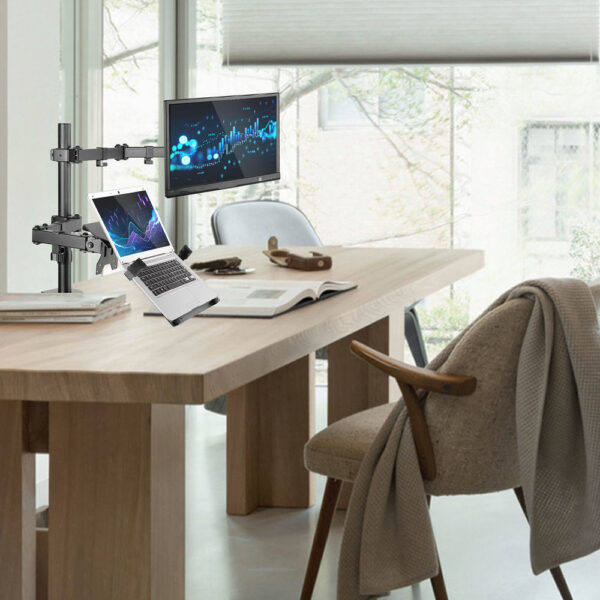 ACT Monitorarm 32" met laptophouder, 1 scherm - Afbeelding 6