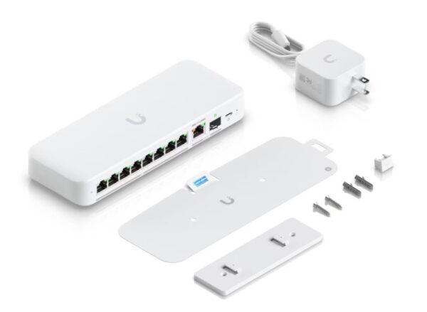 Ubiquiti UniFi Flex 2.5G Managed L2 2.5G Ethernet (100/1000/2500) Power over Ethernet (PoE) Bureaublad-/wandmontage Wit - Afbeelding 2