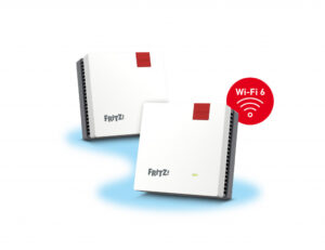 FRITZ! Mesh Set FRITZMESH SET 1600 2-PACK EDITION INTERNATIONAL Dual-band (2.4 GHz / 5 GHz) Wi-Fi 6 (802.11ax) Rood, Wit Intern