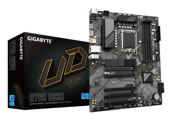 GIGABYTE B760 DS3H moederbord Intel B760 Express LGA 1700 ATX