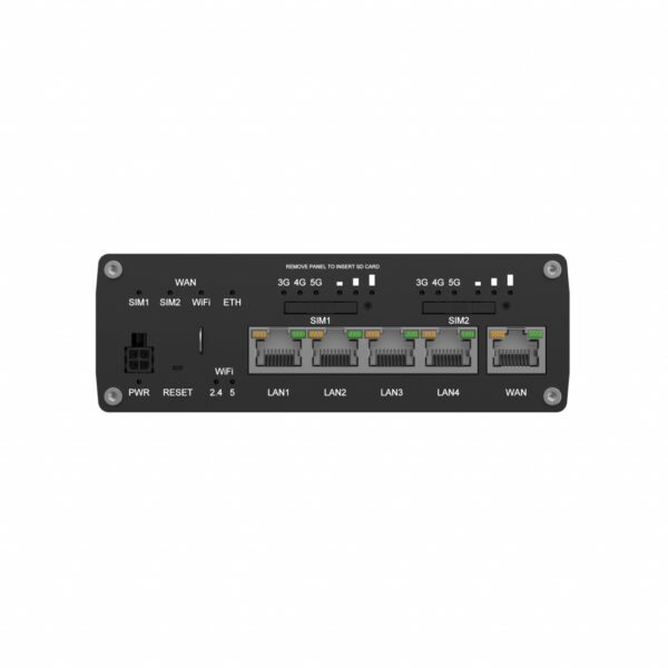 Teltonika RUTM52100000 draadloze router Gigabit Ethernet Dual-band (2.4 GHz / 5 GHz) 5G Zwart - Afbeelding 3