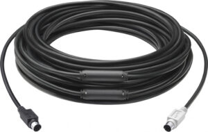 Logitech 939-001490 PS/2-kabel 15 m 6-p Mini-DIN Zwart