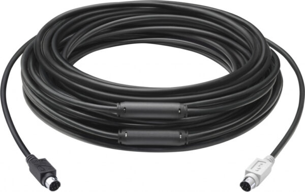 Logitech 939-001490 PS/2-kabel 15 m 6-p Mini-DIN Zwart