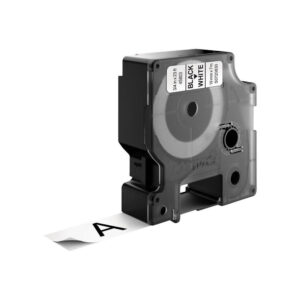 DYMO D1 -Standard Labels - Black on White - 19mm x 7m