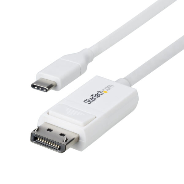 StarTech.com 2m USB-C naar DisplayPort 1.2 Kabel 4K 60Hz, Bidirectionele DP naar USB-C / USB-C naar DP Omkeerbare Adapter Kabel, - Afbeelding 2