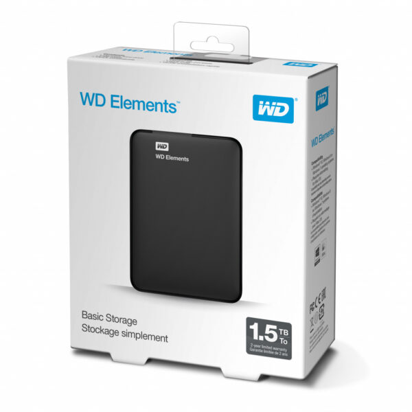 Western Digital WD Elements Portable 2.5 Inch externe HDD 1.5TB, Zwart - Afbeelding 7