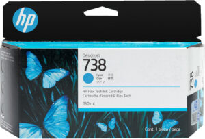 HP 738 130 ml cyaan inktcartridge voor DesignJet
