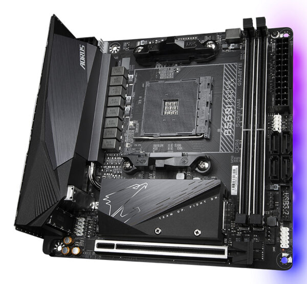 GIGABYTE B550I AORUS PRO AX moederbord AMD B550 Socket AM4 mini ITX - Afbeelding 4