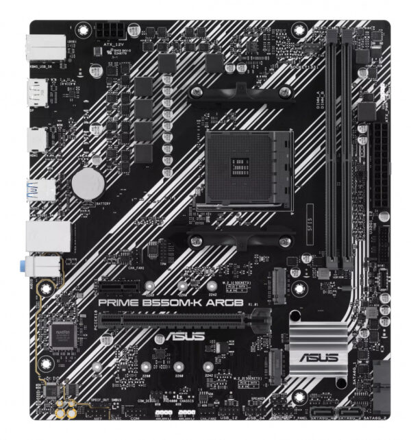 ASUS PRIME B550M-K ARGB AMD B550 Socket AM4 micro ATX - Afbeelding 2