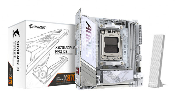 GIGABYTE X870I AORUS PRO ICE moederbord AMD X870 Socket AM5 Micro ITX