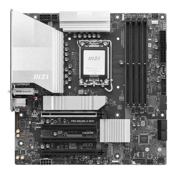 MSI PRO B860M-A WIFI moederbord Intel B860 LGA 1851 (Socket V1) micro ATX - Afbeelding 2