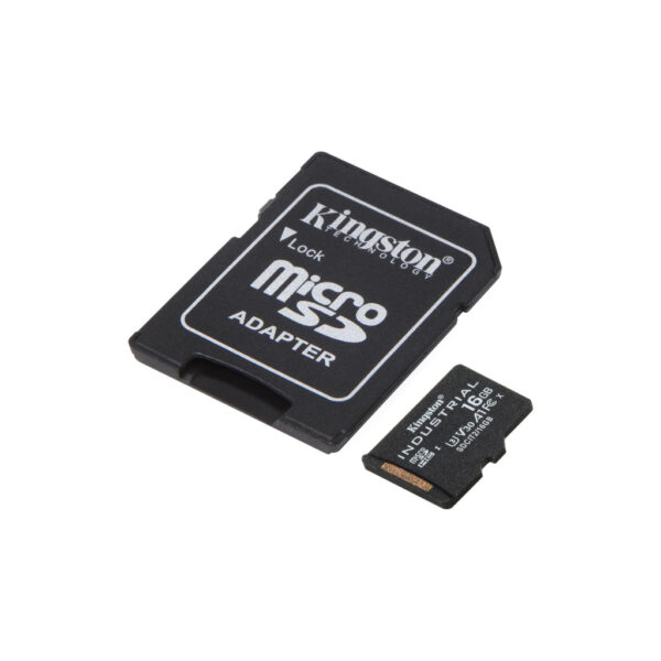 Kingston Technology Industrial 16 GB MicroSDHC UHS-I Klasse 10 - Afbeelding 2