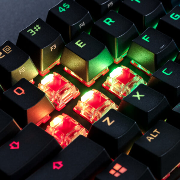 HyperX Alloy Origins 60 - mechanisch gamingtoetsenbord - HX Red (US-indeling) - Afbeelding 5