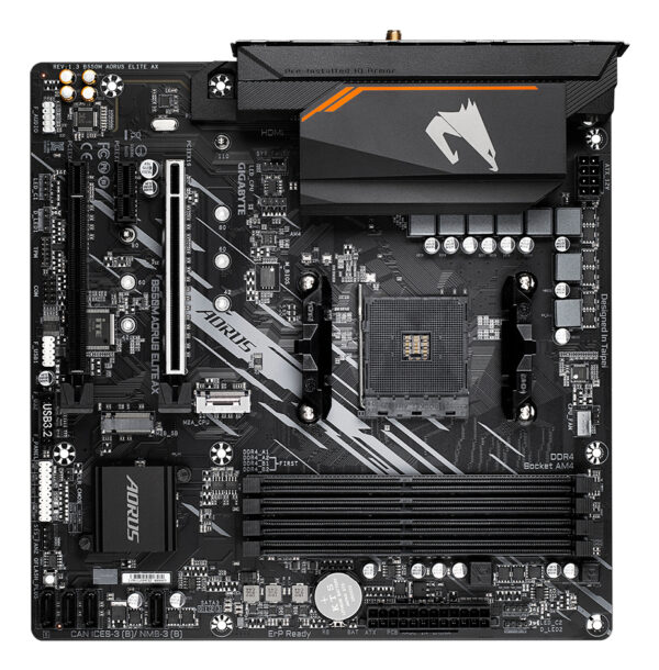 GIGABYTE B550M AORUS ELITE AX moederbord AMD B550 Socket AM4 micro ATX - Afbeelding 4