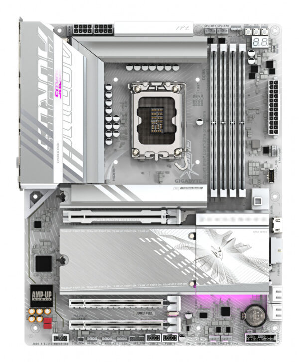 GIGABYTE Z890 AORUS ELITE WIFI7 ICE Intel Z890 LGA 1851 (Socket V1) ATX - Afbeelding 2