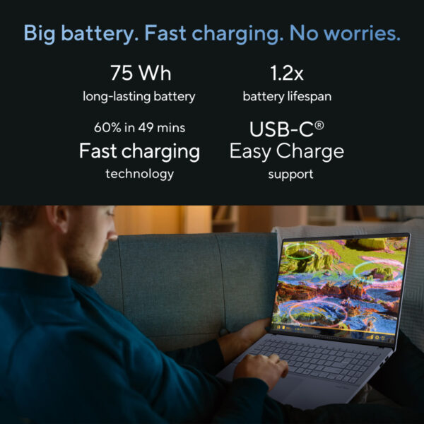 ASUS Vivobook S 16 OLED S5606CA-RI045W Intel Core Ultra 7 255H Laptop 40,6 cm (16") 3K 32 GB LPDDR5x-SDRAM 1 TB SSD Wi-Fi 7 (80 - Afbeelding 17