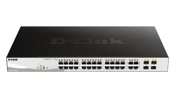 D-Link DGS-1210-24P Managed L2 Gigabit Ethernet (10/100/1000) Power over Ethernet (PoE) Zwart - Afbeelding 3