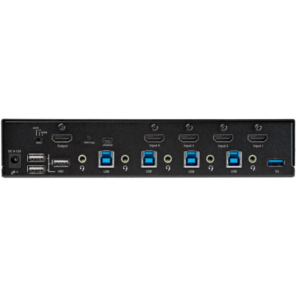 StarTech.com 4 Port Single Monitor KVM HDMI Switch, 4K 60Hz Ultra HD HDR, Desktop Hub 4K HDMI 2.0 KVM Schakelaar met 2x USB 3.0 - Afbeelding 4