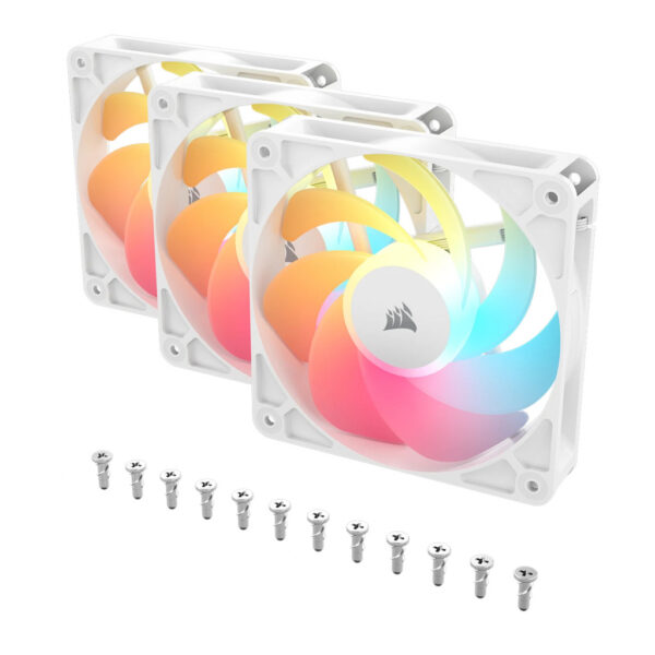 Corsair RS120-R ARGB Computer behuizing Ventilator 12 cm Wit 3 stuk(s) - Afbeelding 3