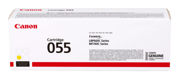 Canon 055 tonercartridge 1 stuk(s) Origineel Geel - Afbeelding 2