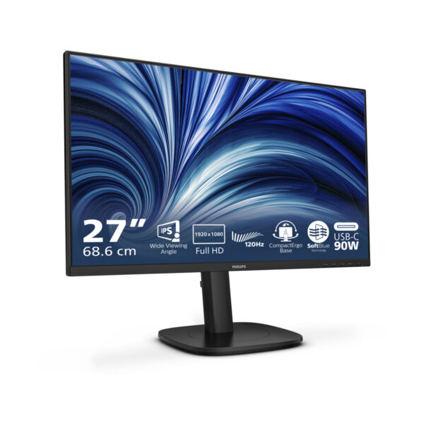 Philips 3000 series 24B2U3301/00 computer monitor 60,5 cm (23.8") 1920 x 1080 Pixels Full HD LCD Zwart - Afbeelding 4