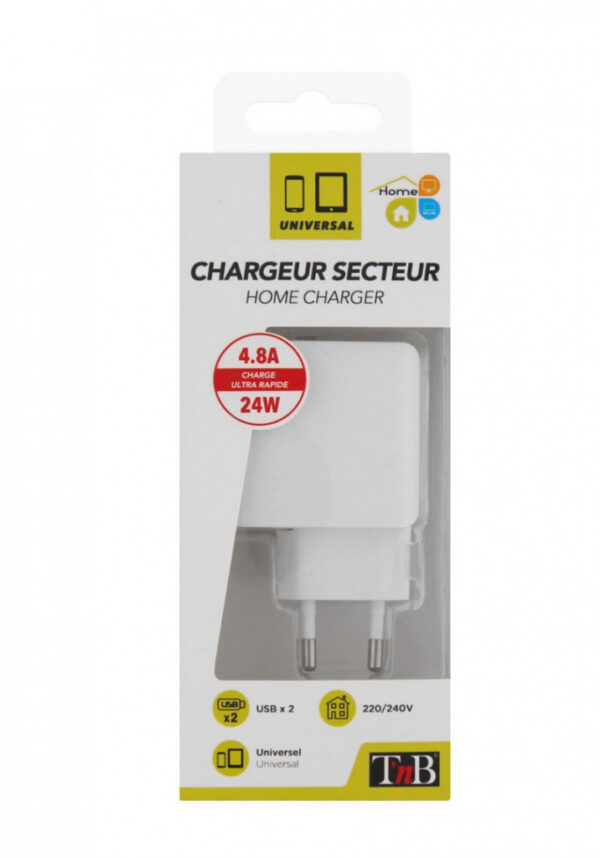 T'nB CH2USB48A oplader voor mobiele apparatuur - Afbeelding 3