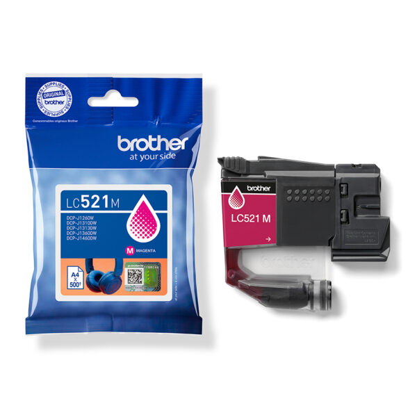 Brother LC521M inktcartridge 1 stuk(s) Origineel Magenta - Afbeelding 2