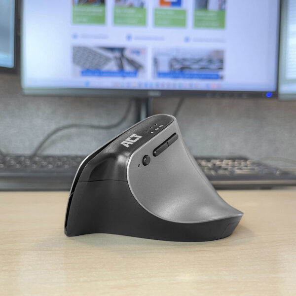 ACT Draadloze Ergonomische Muis met Bluetooth en USB-C/USB-A - Afbeelding 2