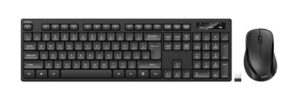 Belkin BBZ010TT toetsenbord Inclusief muis Thuis RF draadloos + USB QWERTY Engels Zwart