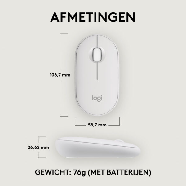 Logitech 910-007013 muis Reizen Ambidextrous RF-draadloos + Bluetooth Optisch 4000 DPI - Afbeelding 8