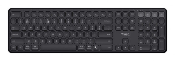 Trust Vaiya toetsenbord Universeel USB + RF Wireless + Bluetooth AZERTY Belgisch Zwart - Afbeelding 3