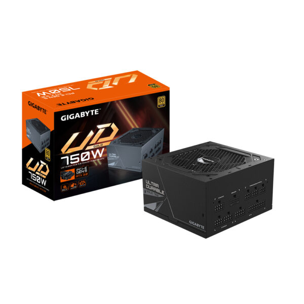GIGABYTE UD750GM PG5 power supply unit 750 W 20+4 pin ATX ATX Zwart - Afbeelding 7
