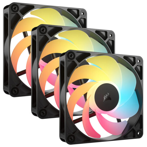 Corsair RS120-R ARGB Computer behuizing Ventilator 12 cm Zwart 3 stuk(s)