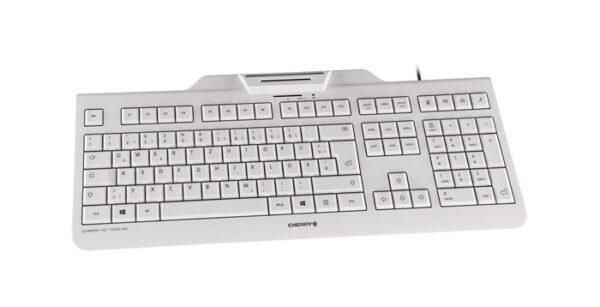 CHERRY KC 1000 SC toetsenbord Universeel USB AZERTY Belgisch Wit - Afbeelding 4