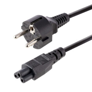 StarTech.com 3m Laptop Stroomkabel, EU Schuko Plug naar C5 (Clover Leaf), 2.5A 250V, 18AWG, Laptop Vervangkabel, Printer Voeding