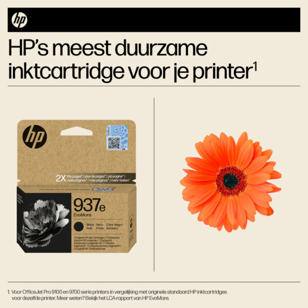 HP 937e EvoMore originele zwarte inktcartridge - Afbeelding 5