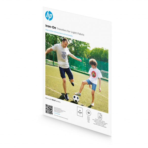 HP Iron-On Transfers voor lichte stoffen, A4 (210 x 297 mm), 10 vellen - Afbeelding 2