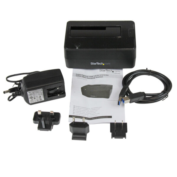 StarTech.com Single Bay USB 3.0 naar SATA HDD Docking Station, USB 3.0 (5 Gbps) Hard Drive Dock, Externe 2.5/3.5" SATA I/II/III - Afbeelding 4
