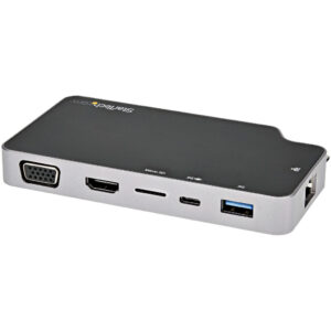 StarTech.com USB C Multiport Adapter, USB-C naar 4K HDMI of VGA Video met 100W Power Delivery Passthrough, 2 Port 10Gbps USB Hub
