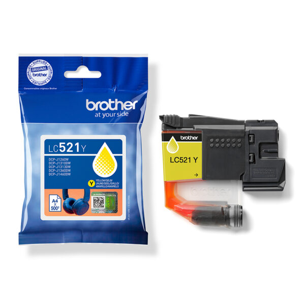 Brother LC521Y inktcartridge 1 stuk(s) Origineel Geel - Afbeelding 3