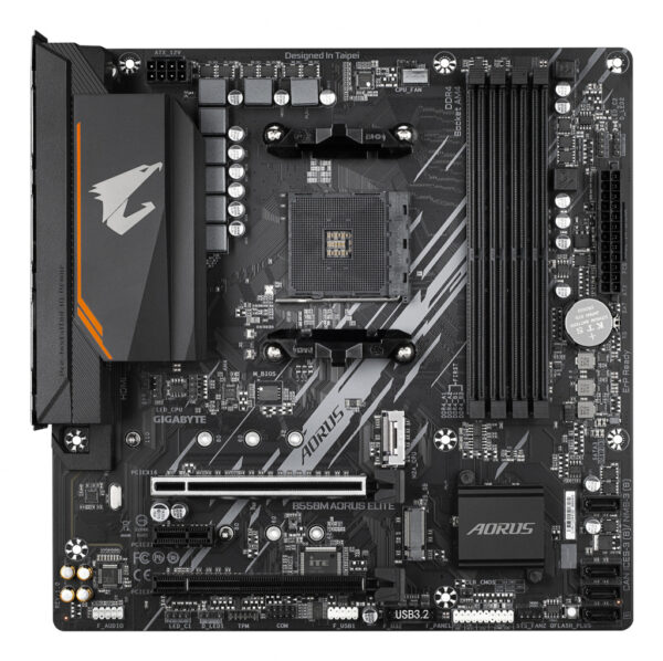 GIGABYTE B550M AORUS ELITE moederbord AMD B550 Socket AM4 micro ATX - Afbeelding 2